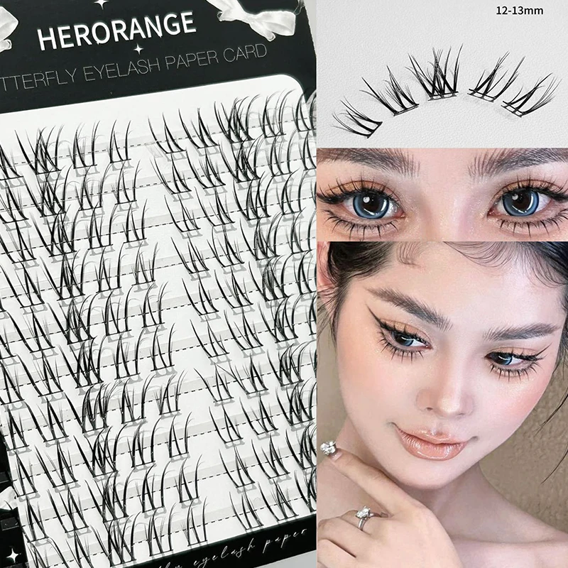 Thai Style False Eyelashes Segmented Natural Eyes Makeup No Need Glue False Eyelashes Self-adhesive Cluster DIY Lashes Extension