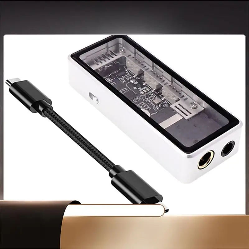 

Small Tail Decoding Ear Amplifier HIFI Dual CS43131 Chip, Portable Ear Amplifier Decoder 3.5 4.4Mm Balanced Line-X64A