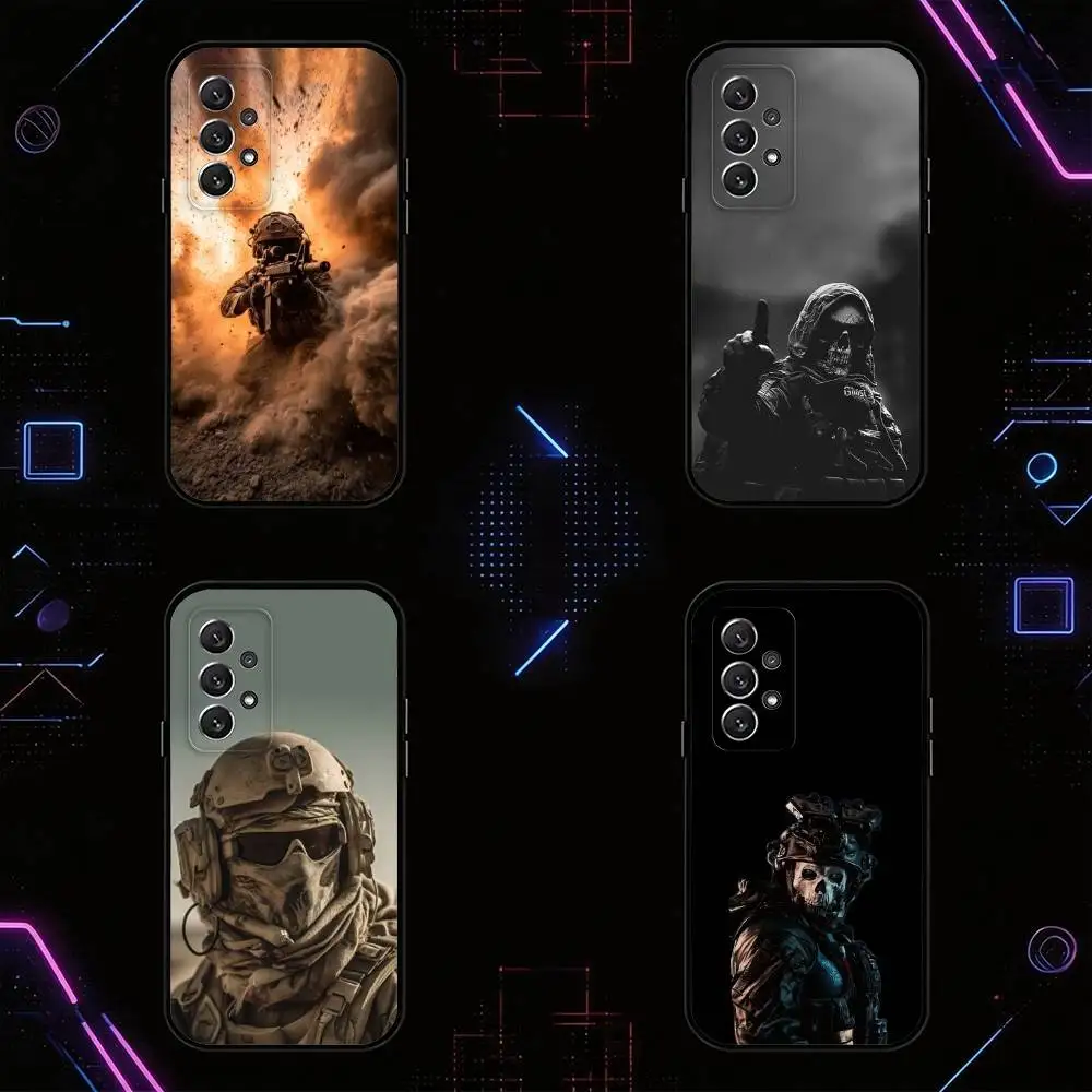 S-Special forces phone Case For Samsung S25,24,21,22,23,30,Ultra,20,Plus,Fe,Lite,Note Soft Black Cover