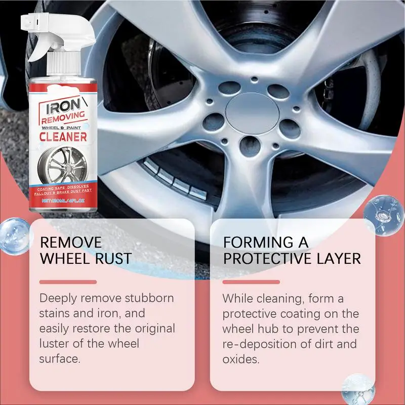 

Car Wheel Cleaner 120ml Wheel And Tire Cleaner Brake Dust Remover Iron Remover All Wheel Cleaner For Cars Trucks SUVs