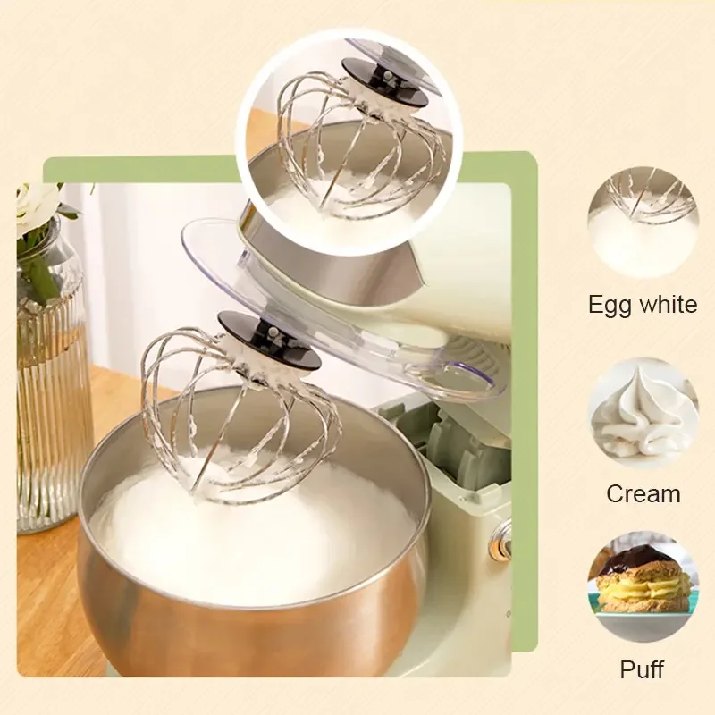 Electric Stand Food Mixer, Whisk Eggs Beater Cream Blender Kneading  Machine Automatic for Household Kitchen