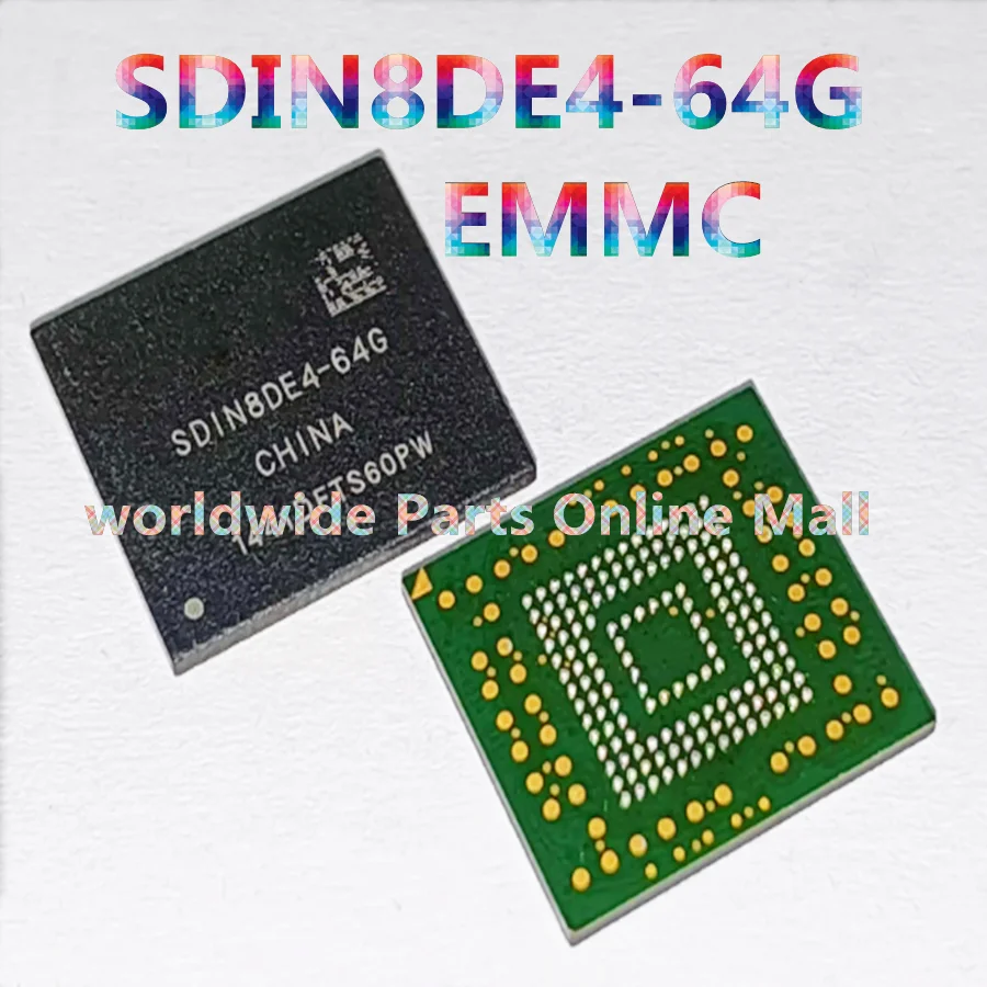 SDIN8DE4-64G BGA153 ball EMMC 4.5 64GB disassembly test and empty data memory