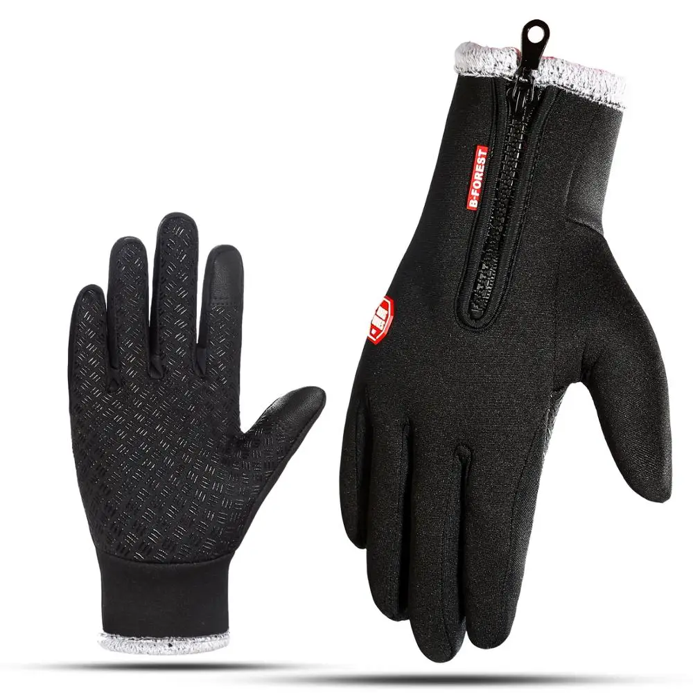 

-10 Degrees Thicken Thinsulate Winter Gloves Motorcycle Heated Bike Gloves Anti-slip Riding Gloves