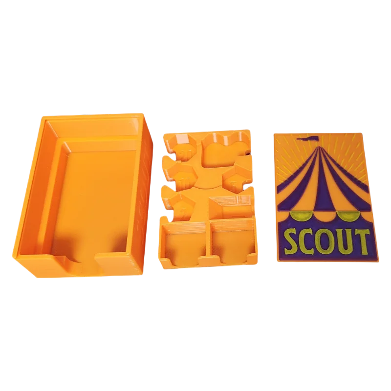 Scout Compatible Travel Box Scout Organizer Insert Scout Organizer Insert Tray Token for Scout Board Game Accessories Scout Box