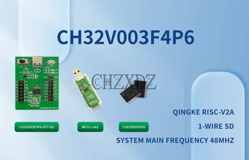 100% Original CH32V003 Development Board Kit CH32V003 F4P6-EVT Evaluation Board