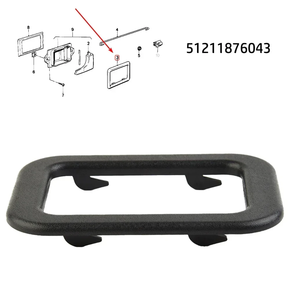 Car Interior Door Handle Cover Trim Door Handle Trim 51211876043 For BMW 318i 325i 524TD 325e M3 M4 E30 E28 E24 E23