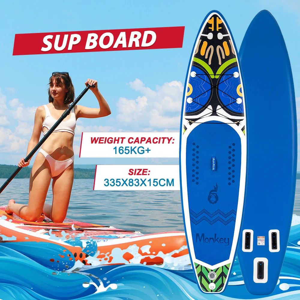 FUNWATER Inflatable Stand Up Paddleboard SUPFR02D High Durability Made Of PVC With accessories. Versatile Design For All Paddler