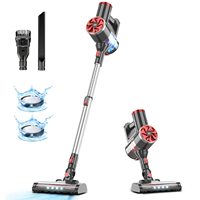 PrettyCare P4 Cordless Vacuum Cleaner, Self-Standing, 33Kpa Powerful Suction Stick Vacuum with Smart LED Display for Hardwood Fl