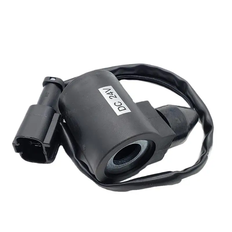 

for Komatsu PC60-7 120 200-6 rotary travel brake solenoid valve coil Construction Machinery Parts