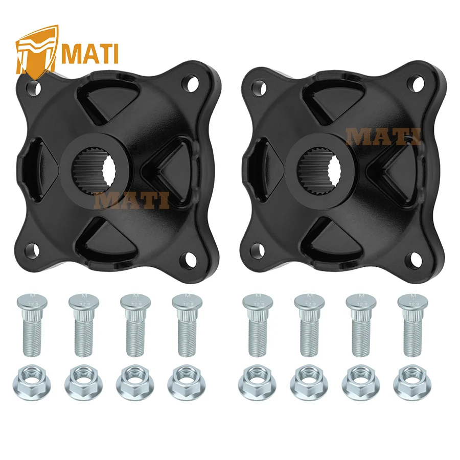 MATI 2PCS Rear Wheel Hub For Sportsman 335 400 500 1996-2002 Worker 335 500 1999-2001 Xplorer 500 1997 Ranger 500 6x6 2001-2005