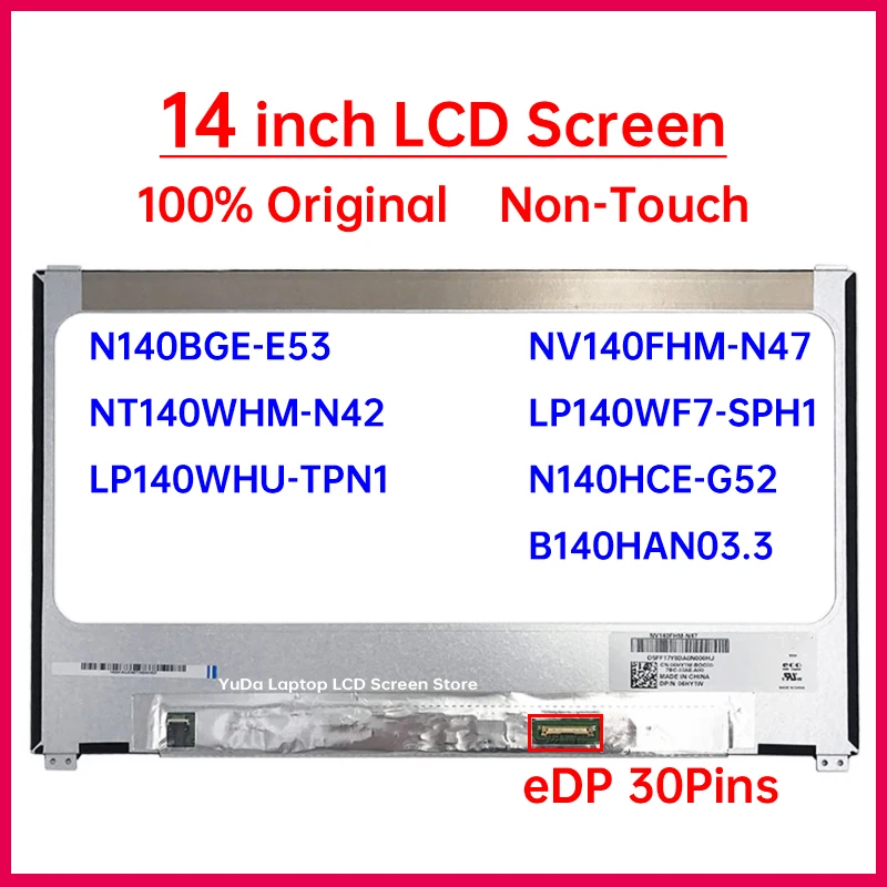 14 "IPS Laptop LCD Bildschirm NV140FHM N47 NV140FHM-N47 NT140WHM-N42 Für dell Latitude 7480 7490 7468 Display Matrix Panel 30 Pins