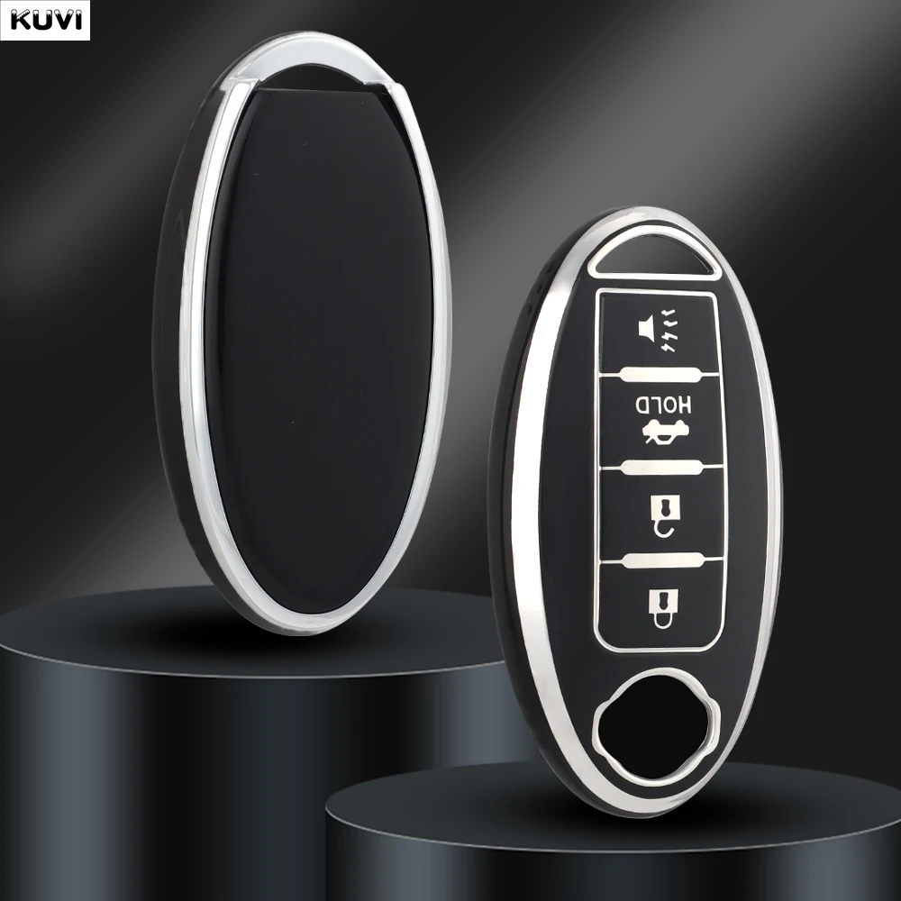 

Чехол для автомобильного ключа с 4 кнопками для Nissan Leaf Micra Qashqai J11 J10 X Trail T32 Versa Note Patrol, чехол для ключа, аксессуары