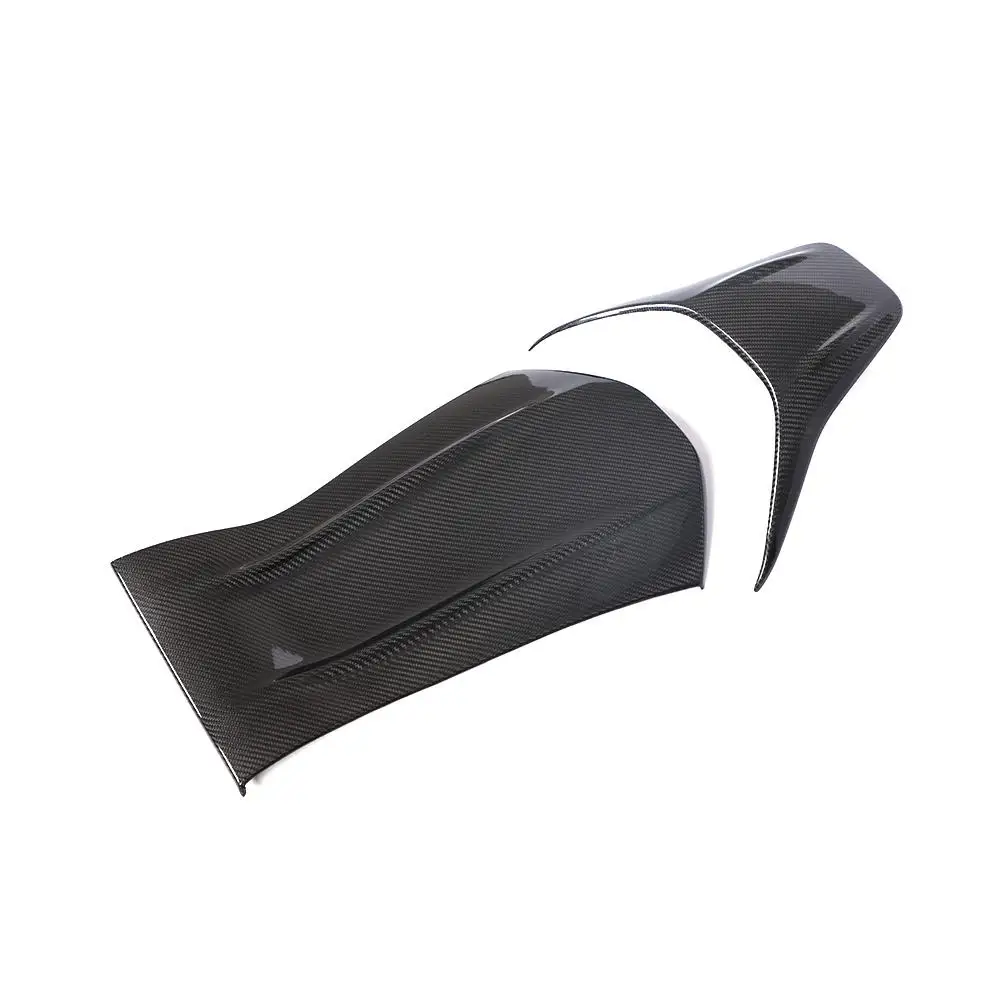 A35 A45 C43 C63 AMG S CLA35 AMG 2D 4D ألياف الكربون W205 أغطية المقعد الخلفي لفئة C CLA 2014-2021 #5