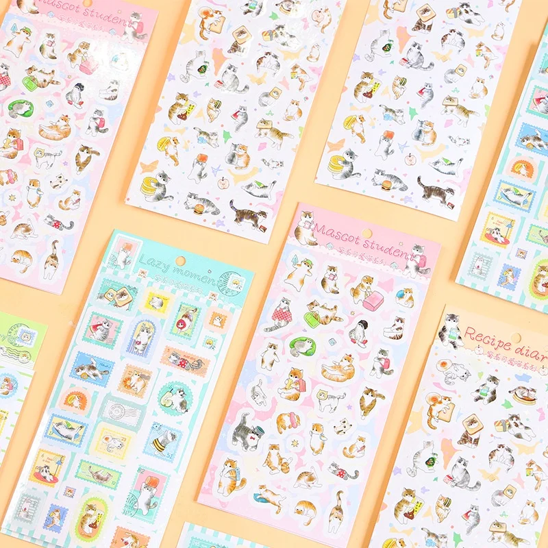 

40pack/lot Kawaii Cat Stickers Cute Scrapbooking DIY Diary Decorative Sealing Sticker Album Stick Label