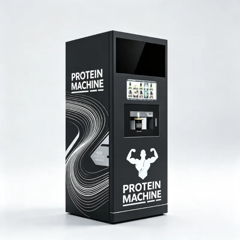 Gym Commercial Multi Function Vending Machine Custom Powder Type Protein Shake Maker With Instant Coffee Function