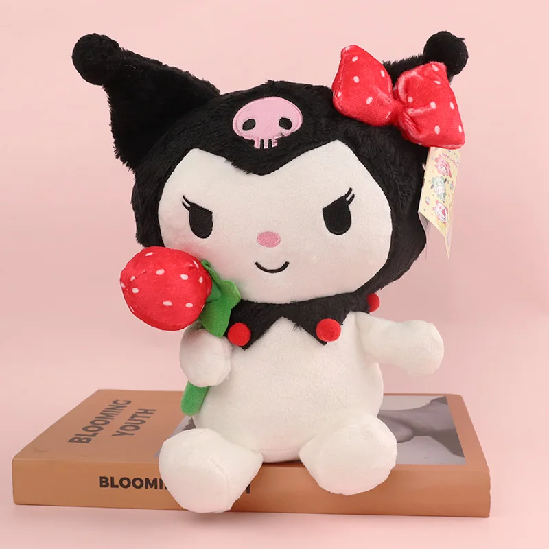 

Симпатичные плюшевые игрушки Sanrio 23 см Kawaii Kuromi Melody Аниме Мягкие игрушки-животные куклы для детской комнаты декор для Хэллоуина Рождественский подарок