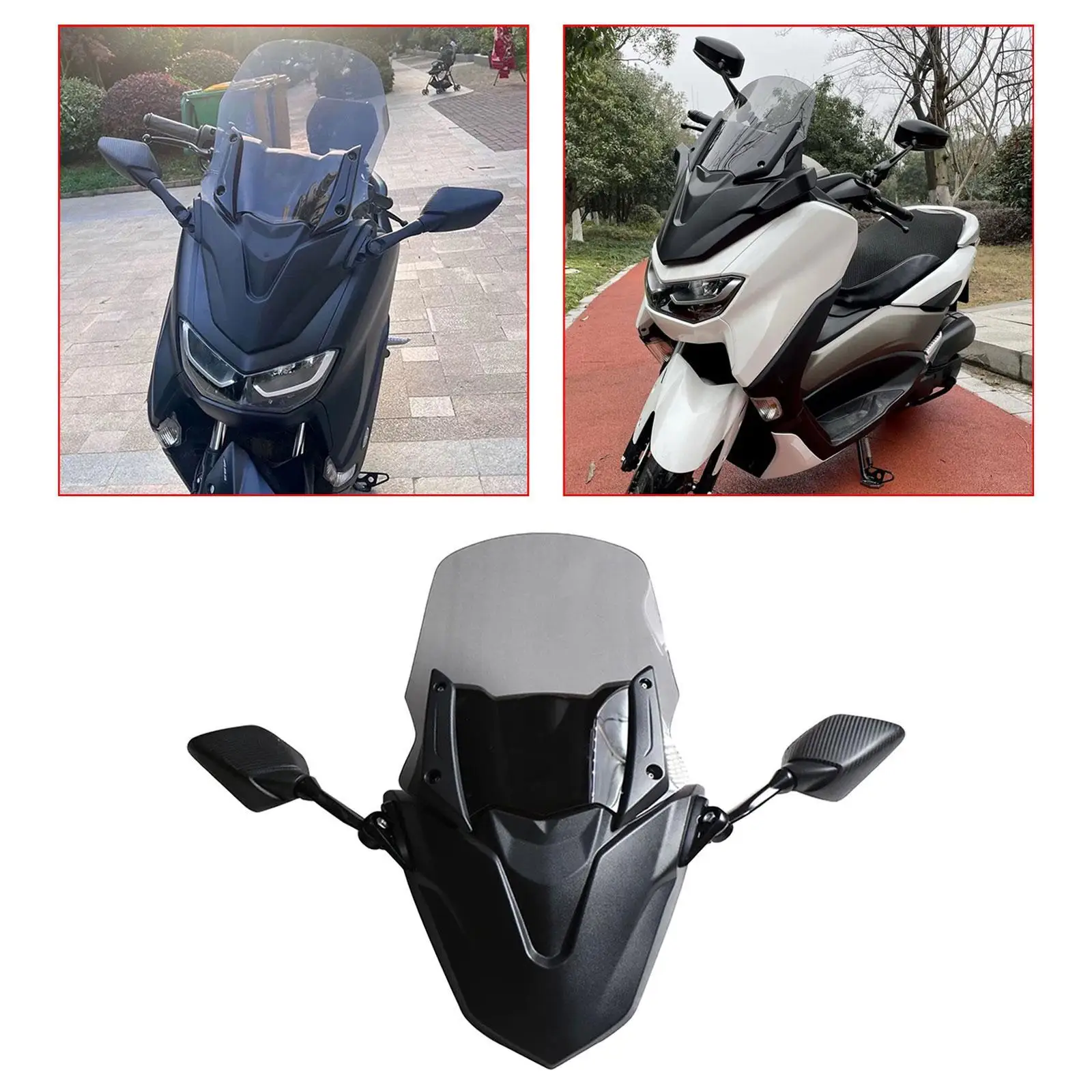 

Motorcycle Windshield Professional Protector Easy to Install Replace Parts Accessories Wind Deflector for Yamaha Nmax155