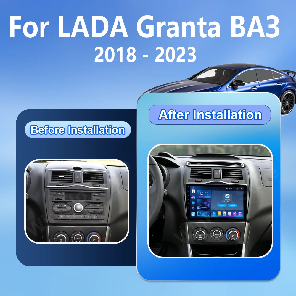 Android 16 Carpaly Navigation GPS For LADA Granta ВАЗ 2018-2023 Auto Multimedia Video Player Car DVD car accessories Auto Radio