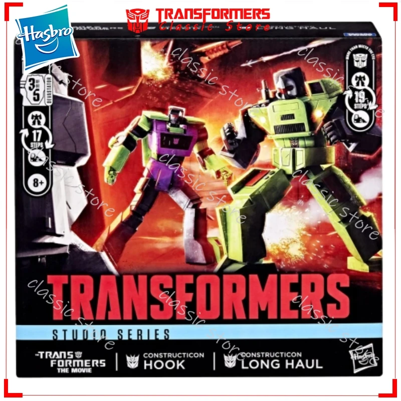 In Stock Classic Hasbro Transformers Toys Studio Series SS-86 Hook&Long Haul Suit Action Figures Collectible Gifts