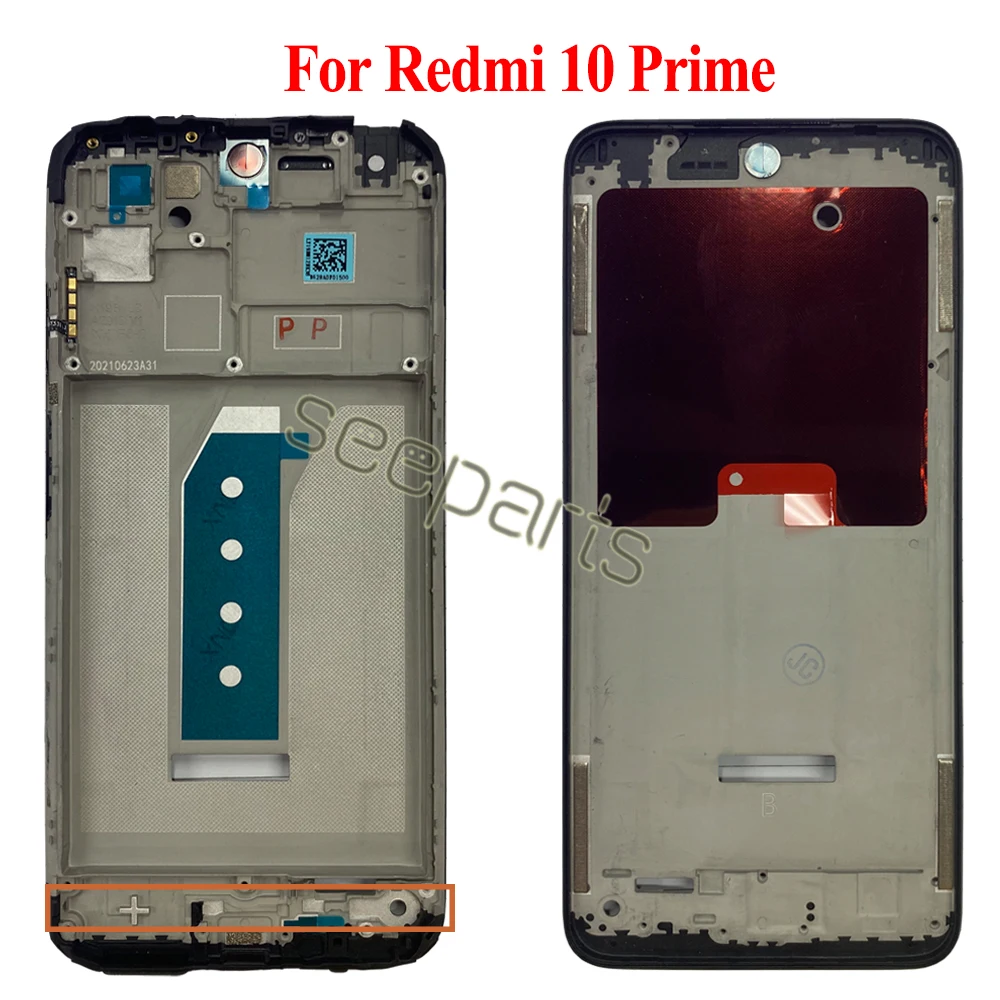 Xiaomi Redmi 7 7A 8 8A 9 9A 10 프라임 LCD 프레임 중간 프레임 베젤 하우징 교체 부품, Redmi 9T 10A 10C 전면 프레임