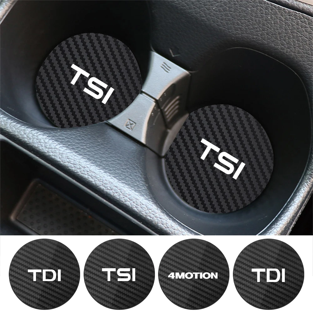 Car Water Cup Pad Bottle Holder Coaster Non-slip Cup Holder For VW Volkswagen TSI TDI 4Motion Jetta Tiguan Touareg Beetle Arteon