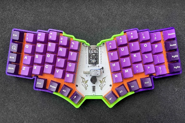 PLK 54 Mini Split Keyboard Kit Custom Qmk Wired Single-mode with Solenoid Valve Buzzer RGB Support Vial Split Keyboard Ergonomic