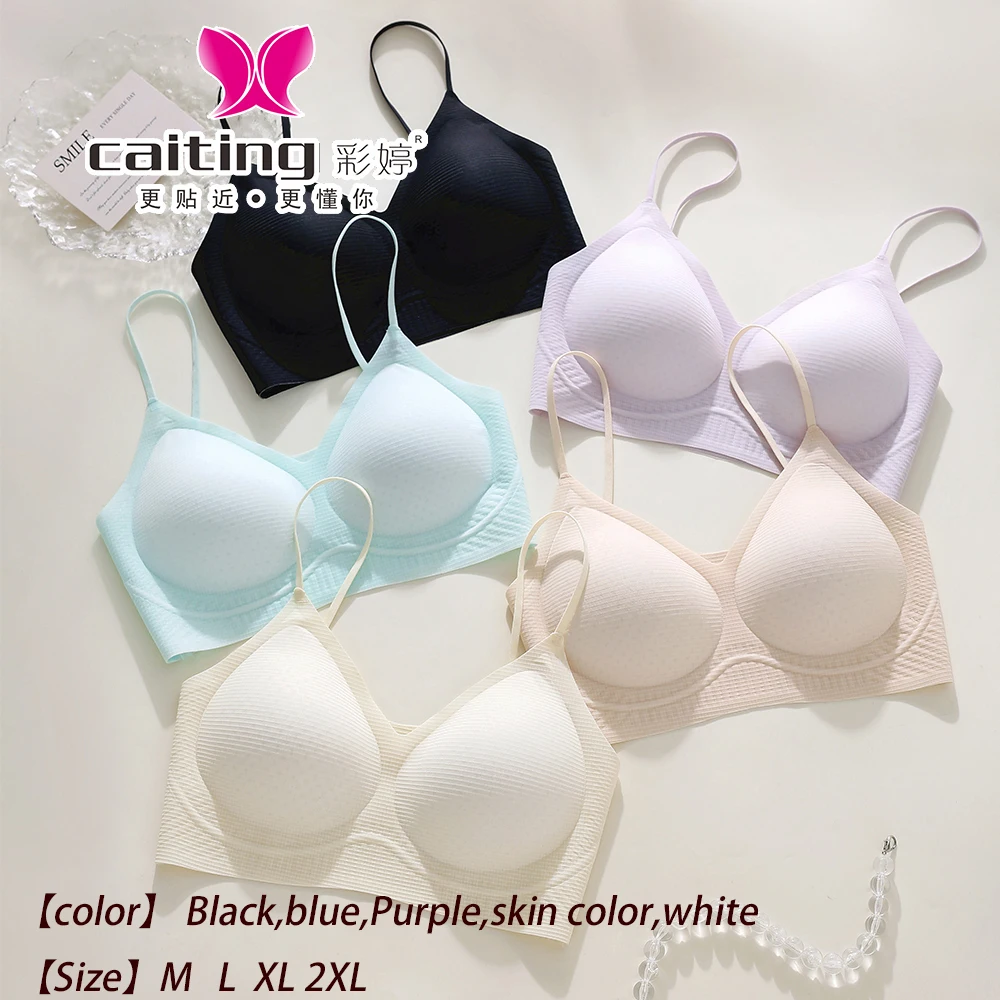 Caiting verão sem costura bralette com alças leves e fofas de boa qualidade sutiã feminino roupa interior estilo colete capa de sutiã
