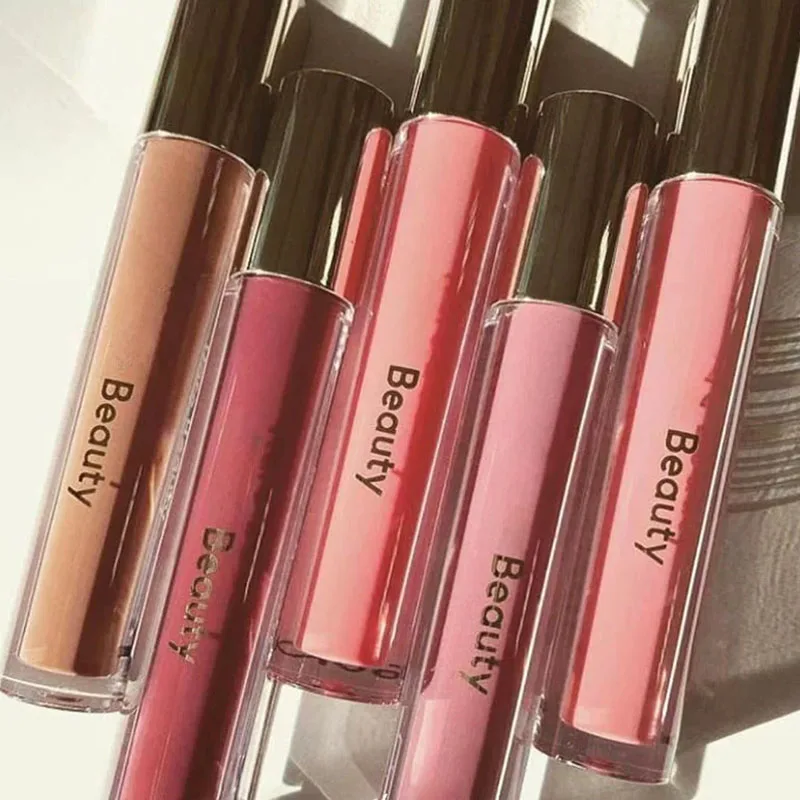 Nuevo Brillo Labial Nutritivo con Acabado Brillante en Tonos Albaricoque, Mauve, Rosa y Berry, Brillo Labial Humectante Happy Hope Joy, Maquillaje y Cosméticos