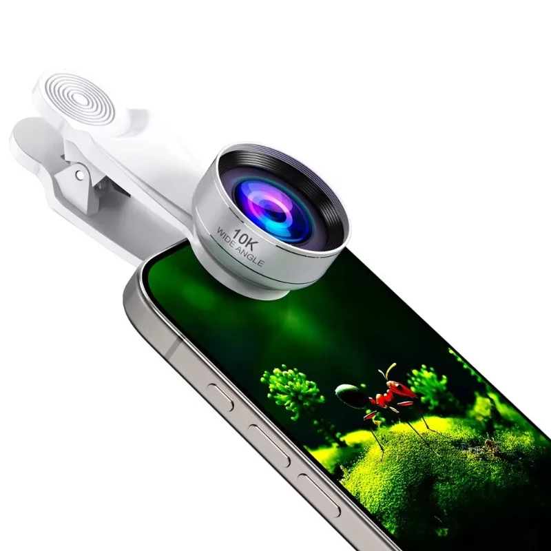 Anti‑Distortion Ultra‑Wide Angle HD Clip‑On Phone Lens Portable Smartphone Vlog Shooting Accessory