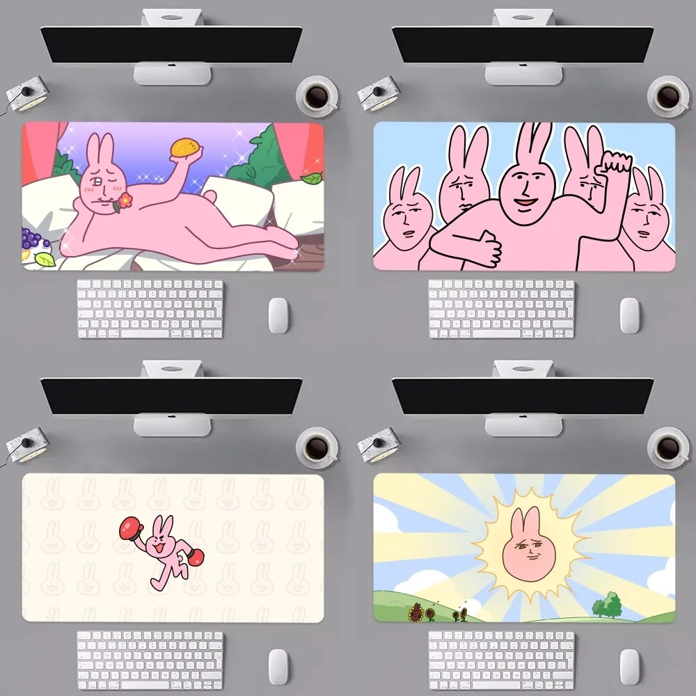 Cartoon My F-Friend Pink Rabbit Mouse Pad Computer Laptop Gaming Office Wrist Guard Non Slip Keyboard Pad