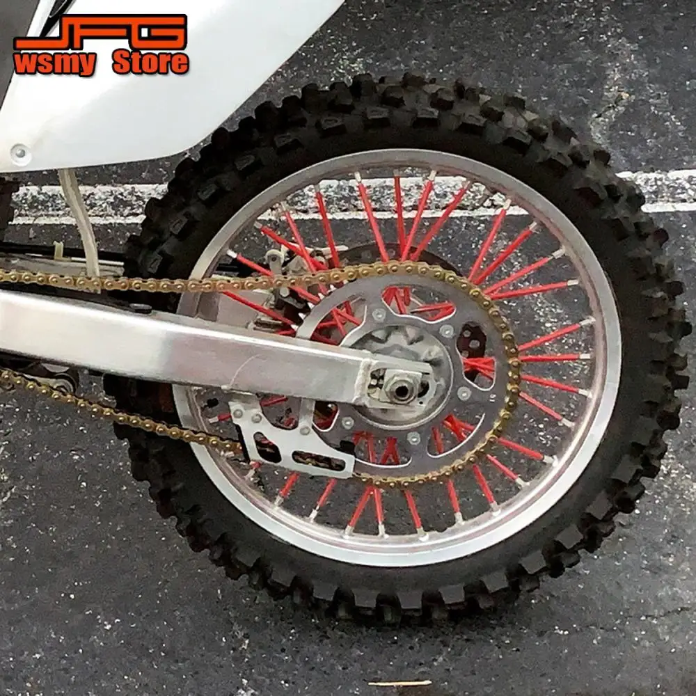 72 PCS Mototrcycle Universal Dirt Bike Wheel Spoke Skins Enduro Off Road Rim For Honda YAMAHA Kawasaki Suzuki Husqvarna CRF