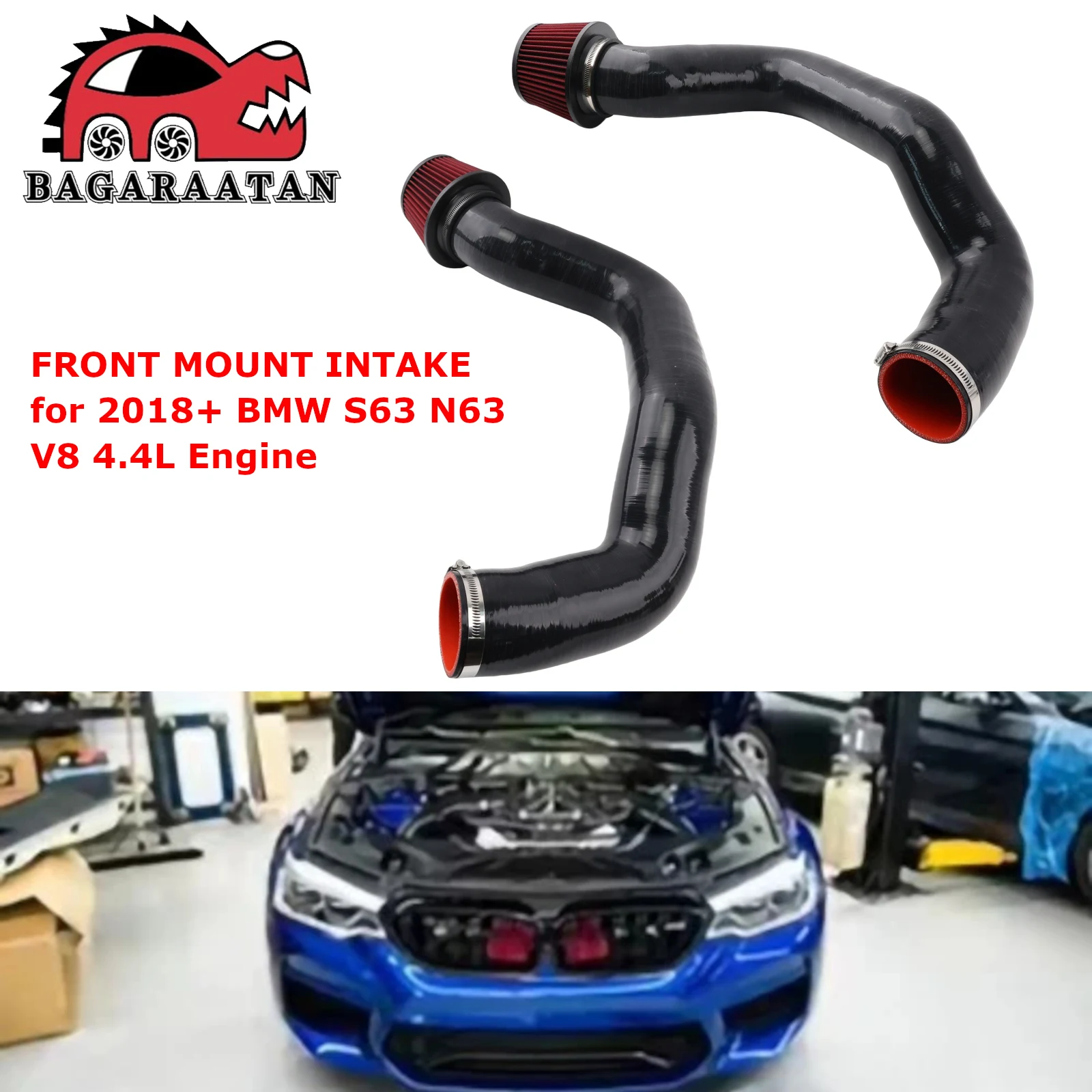 Cold Air Intake Kit Front Mount Intakes For 2020-2023 BMW ‌G30 M550i xDrive‌ G14 G15 G16 M850i xDrive Gran Coupe 4.4L V8 Engine