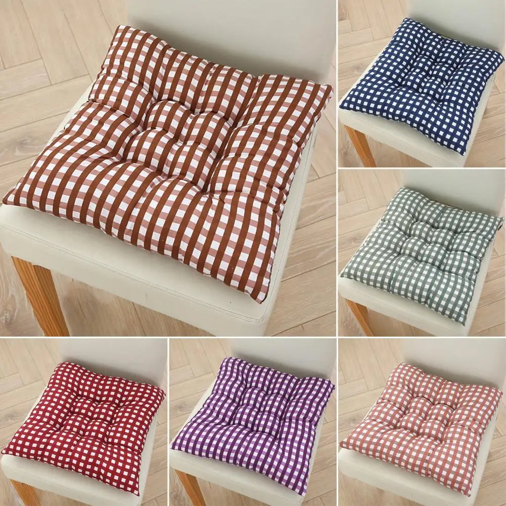 41x41cm Household Thick Solid Color Sanding Chair Cushion Chair Cushion Winter Office Bar Chair Back Seat Sofa Cushion Hip