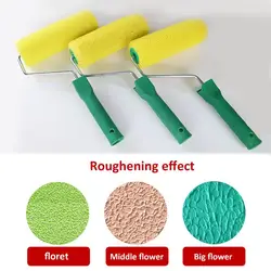 8inch Wall Paint Roller Brush Portable Sponge Painting Roller with Handle Roller Brush Paint Portable for Wall Painting Tool