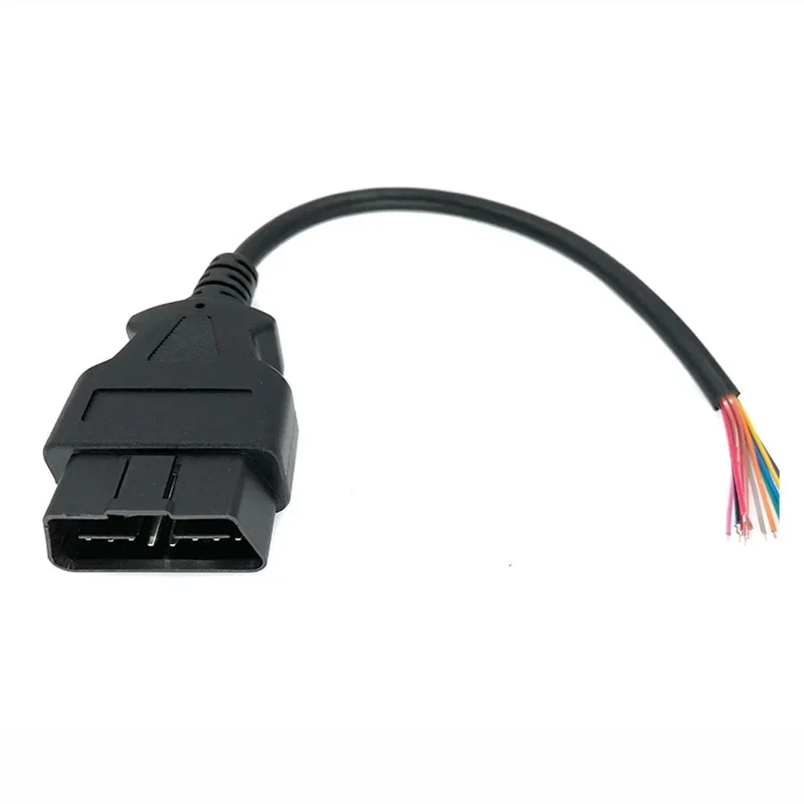 HighQuality OBD2 16 Pin Male to Open Connector ELM327 OBD2 Car Scanner Diagnostic Extension Cable Opening Line OBD 16pin Cord