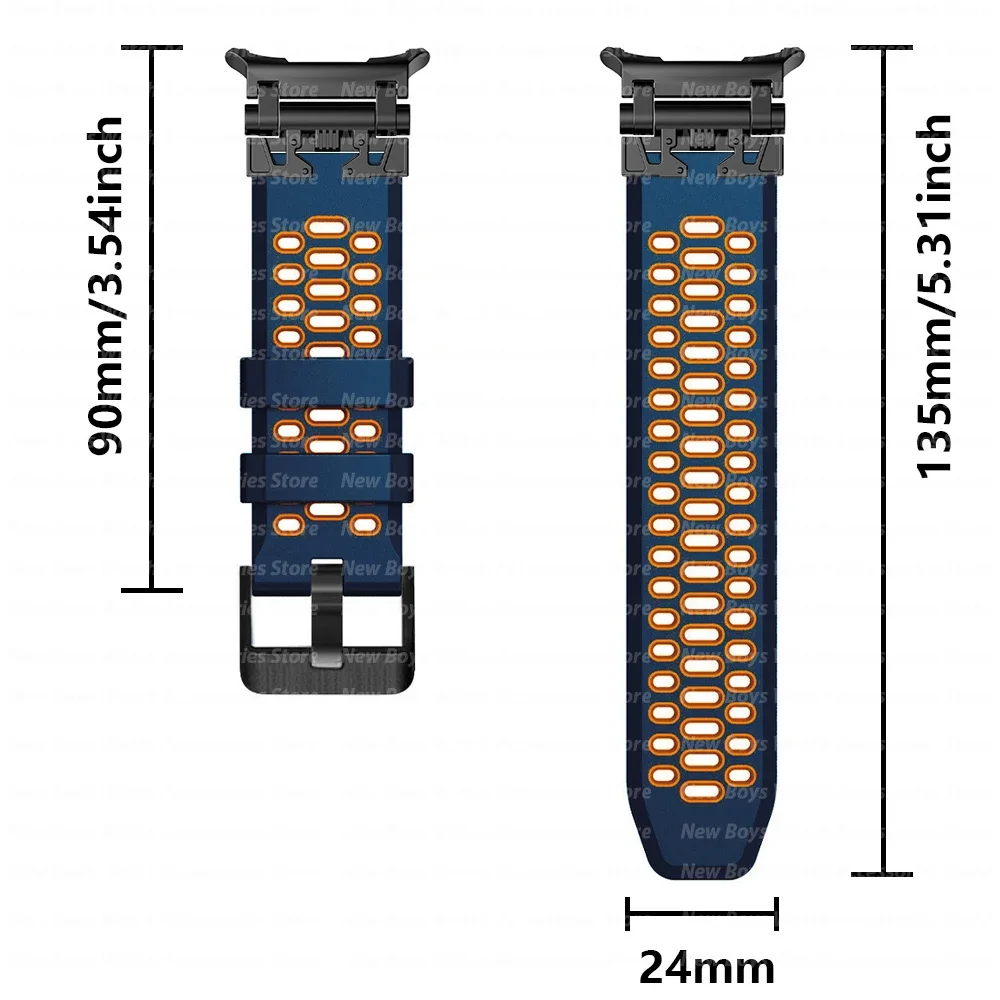 Роскошный резиновый ремешок-петля для Samsung Galaxy Ultra, мужской спортивный резиновый ремешок для SAMSUNG GALAXY ULTRA 47 мм, ремешок для часов, браслет-ремень