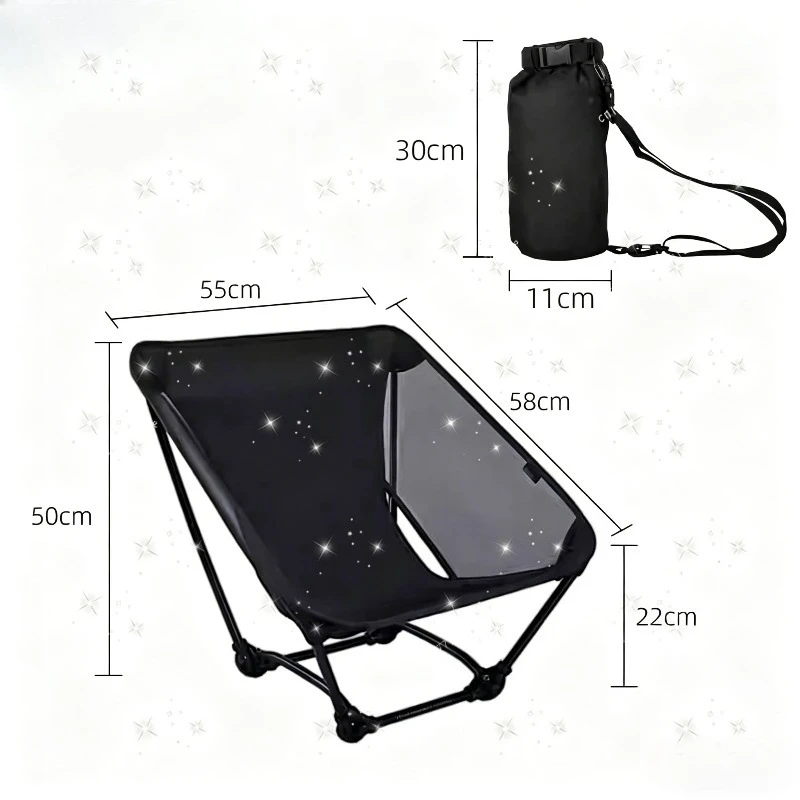 Hiking Camping Mesh Ground Chair Four-legged Chair Ultra Light Outdoor Lightweight Folding Legless Chair