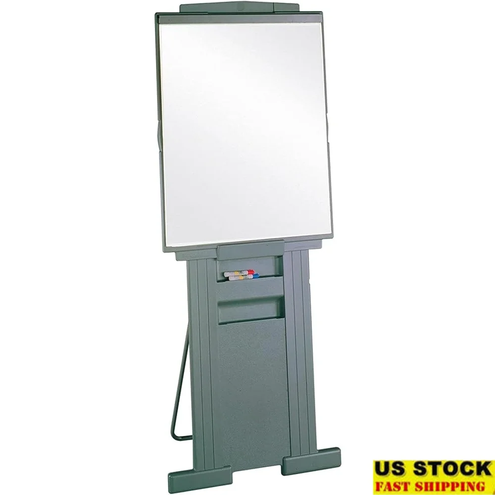 

Collapsible Portable Easel Whiteboard Flipchart Holder Durable Design Adjustable Height with Built-in Tray Presentations
