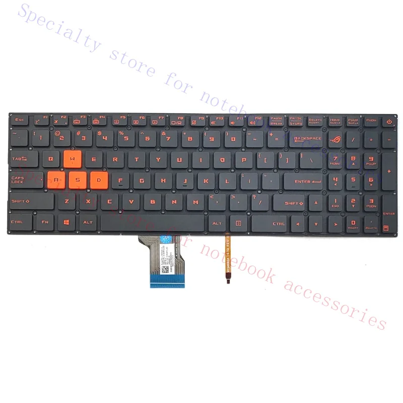 New For Asus ROG Strix GL502 GL502VM GL502VM-DB71 GL502VM-DS74 GL502VS GL502VY GL502VY-DS71 Series Laptop Keyboard With Backlit