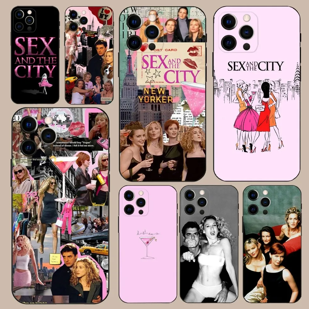 S-Sex and the C-City Phone Case For iPhone 16,15,14,13,12,11,Pro,X,XS,Max,XR,Plus,Mini Soft Black Cover