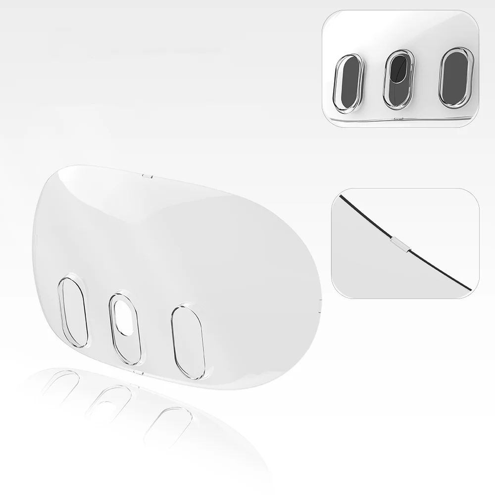 غطاء أمامي شفاف لـ VR ، غلاف مضاد للصدمات ، ملحقات نظارات الواقع الافتراضي ، حافظة واقية لـ Meta Quest 3 VR
