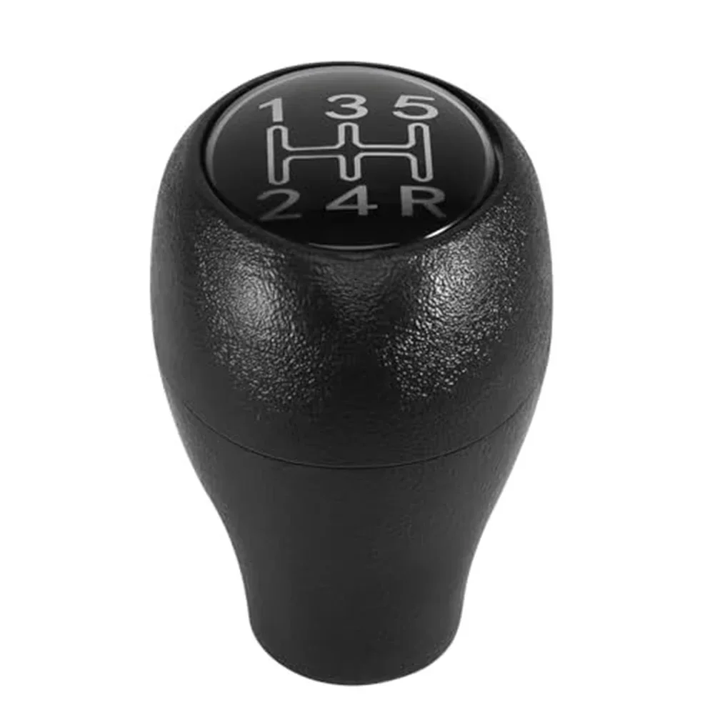 

Sleek Black and Silver Gear Shift Knob Lever Offering Improved Handling for Cars like the Series with a 5 Speed Setup