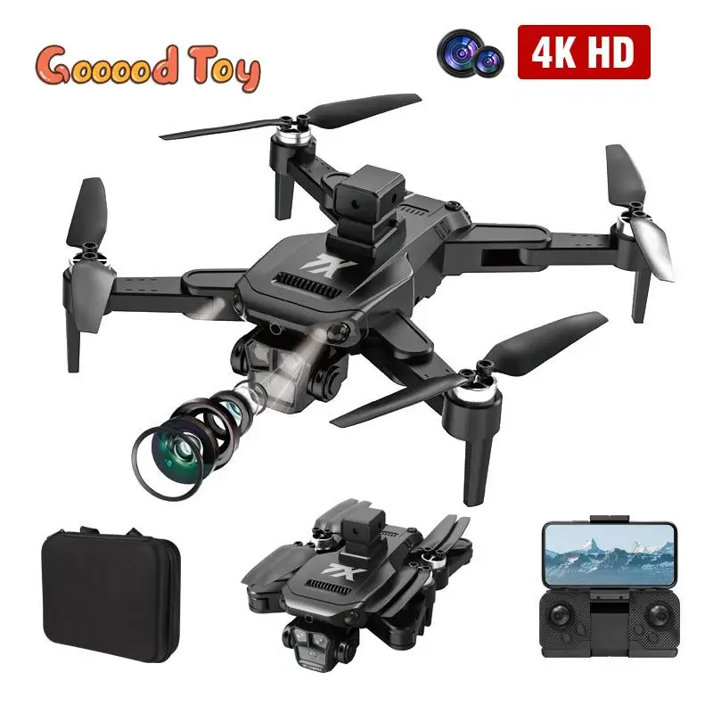 Foldable Remote Control Drone 4K HD Camera Aircraft Obstacle Avoidance Brushless Drone Optical Flow RC Quadcopter Drone Boy Gift