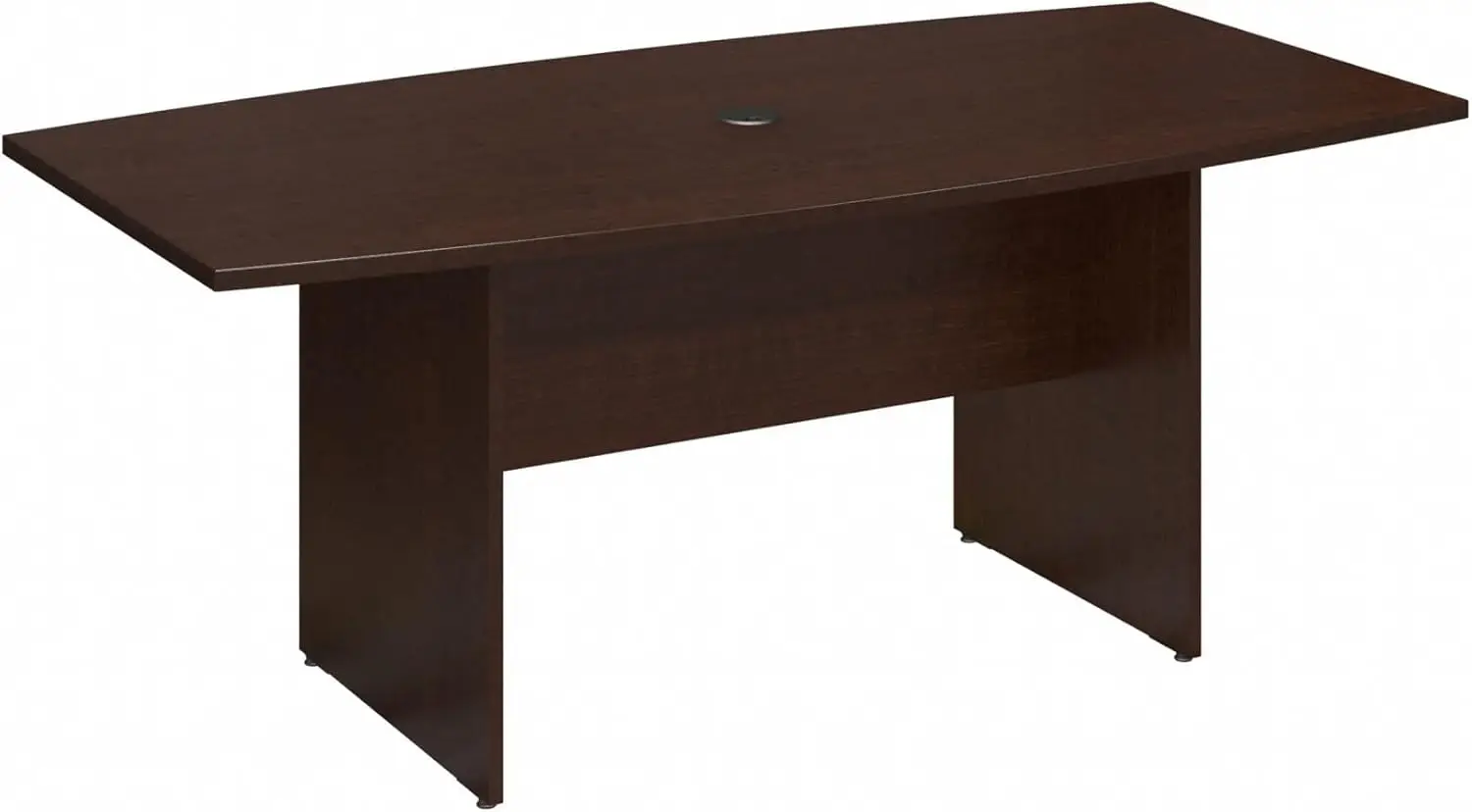 4-6 People with Wood Base | Stylish 6 FT Table for Office Boardrooms and Training Rooms 72W x 36D Mocha Cherry