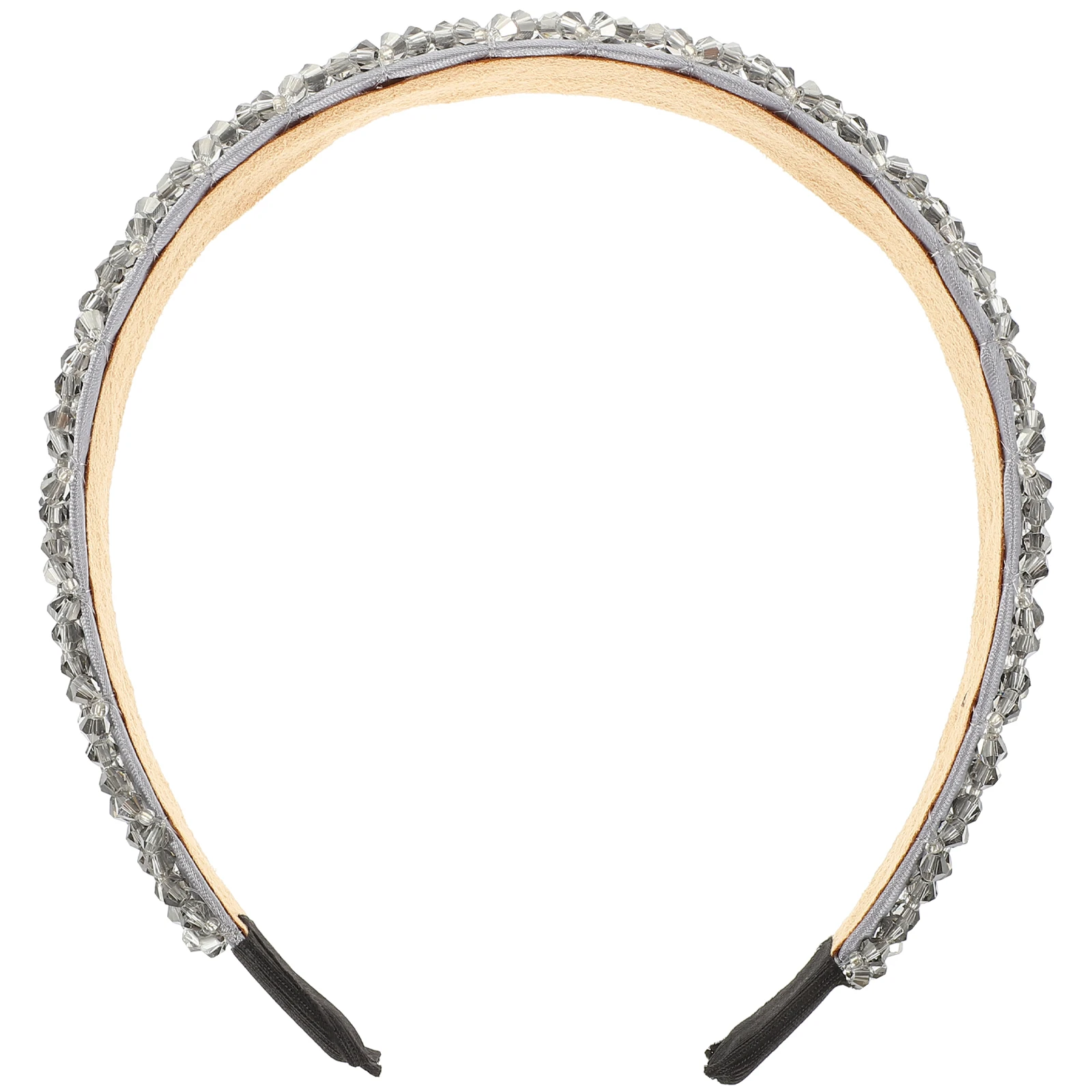 

1pc Crystal Hair Elegant Accessories Durable Use Fashion Headband Beaded Hairpiece Fashion Headband Unique Design Girls