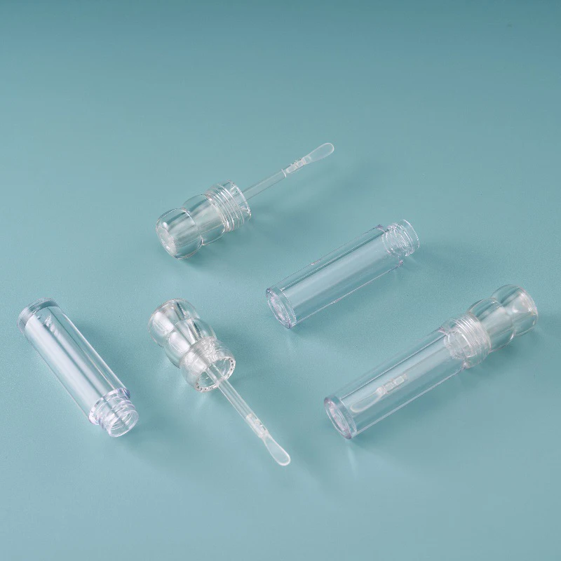 1 pçs tubo de brilho labial vazio transparente 3ml/3.5ml garrafa de esmalte labial batom líquido diy garrafa recarregável recipiente cosmético