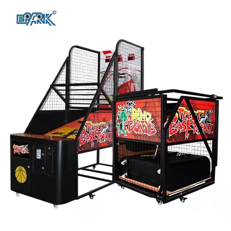 Coin Operated Foldable Street Basketball Arcade Game Machine Basketball Shooting Machine Basketball Training Machine