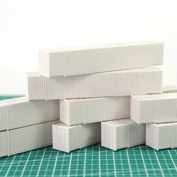 9pcs N Scale 1:160 53ft Blank Undecorated Shipping Container Model Trains 53' Cargo Box C15009JJ