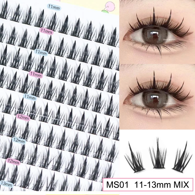 Brown Manga False Eyelashes, Natural Soft Large Capacity