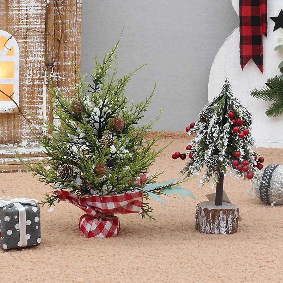 

Mini Christmas Tree Home Decoration Artificial Xmas Supplies Christmas Tree Party New Year Gift Christmas Ornaments